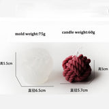 HULIANFU Scented Candle Mold DIY Wool shape Candle Silicone Casting Mold Handmade Candle Soap Making Wax Mold Handcraft Home Decoration