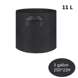 HULIANFU Planting Bag Black/Grey Potato Fabric Vegetable Seedling  growing pot garden tools 1-15 Gallon Eco-Friendly Grow bag