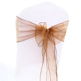 HULIANFU Wedding Decoration Organza Chair Sashes Bow For Party Christmas Halloween hotel Chair Decoration Supplies(Pack of 50pcs  pink)