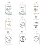 HULIANFU J13 200 pieces of 3.5x6.2cm kraft paper white cardboard wedding label custom love gift lover couple bottle wedding
