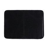 HULIANFU Pet Cat Litter Mat Waterproof EVA Double Layer Cat Litter Trapping Pet Litter Box Mat Clean Pad Products For Cats Accessories