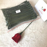 HULIANFU Plastic Flower Stem Arrangement Artificial Hlower Flower Head Accessory Branches Florist Crafts For Wedding Decor  Flower Pole