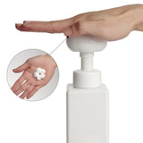 HULIANFU Soap Bottle Foaming Lotions Refillable Bottle Flower Pump Head Soap Shampoo Cosmetic Empty Bottle 250ML