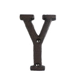 HULIANFU Metal Letters Numbers Cast Iron Decoration House Sign Doorplate DIY Cafe Wall CLH@8