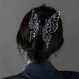 hulianfu Luxury Hollow Out Metal Hair Claw For Women Girls Geometric Hair Crab Female Vintage Bowknot Catch Clip Fashion  y2k Accessories