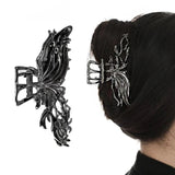 hulianfu Luxury Hollow Out Metal Hair Claw For Women Girls Geometric Hair Crab Female Vintage Bowknot Catch Clip Fashion  y2k Accessories