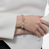 hulianfu Korean Titanium Steel Trendy Opal Star Light Beads Bracelet Unisex Fashion Bangles Party Jewelry Gifts