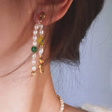 hulianfu Korean Trendy Coloured Glaze Flower Strawberry Necklace For Women Elegant Freshwater Pearl Choker Summer Jewelry