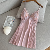 hulianfu Summer Nightshirt Sexy Women's Night Dress Sleepwear Nightwear Sofe Silk Nightgown Womens Lingerie Mini Dress Night Gown Nighty