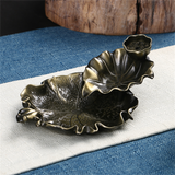 HULIANFU Leaf Tower Incense Ceramic Burner Fragrance Holder Backflow Censer Creative Aromatherapy Smoke Reflux Incense Stick Incense