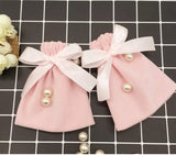 HULIANFU Velvet Gift Bags Jewelry Ribbon Sack 7x9cm 10x12cm 12x15cm pack of 50 Eyelashes Makeup Lipstick Drawstring Pouches