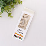 HULIANFU New Sequins Digital Candle Birthday Number Cake Candle 0 1 2 3 4 5 6 7 8 9 Cake Topper Girls Boys Baby Party Supplies Decoration