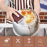 HULIANFU Sponge Magic Eraser descaling emery cleaning brush silicon carbide descaling cleaning brush stove top pot kitchen tools