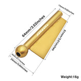 HULIANFU Stainless Steel Design Nasal Snuff Sniffer Straw Snorter Snuffer Tube With Blade Edge Bullet Snuff Multi-Purpose Pipe Small Pipe