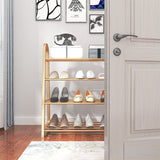 HULIANFU Shoe rack creative light luxury wind dust-proof storage shoe rack dormitory stainless steel