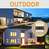 HULIANFU Led Wall Lamp Interior Wall Light IP65 Waterproof Led Lamp Wall Decor For Living Room Bedroom Garden Outdoor Lighting AC86-265