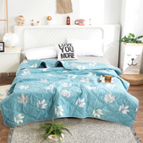 HULIANFU PEIDUO Anti-Mite Summer Cool Quilt Cartoon Thin Quilt Washable Lightweight Duvet Insert 100% Goose Down Filling Double Student