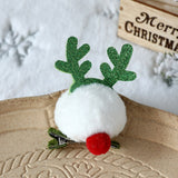 HULIANFU  Christmas Antler Hair Clips Deer Ear Hairpins Festival Christmas Headbands Pine Cones Hair Ball Adult Headwear Hair Accessories