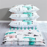 HULIANFU Reusable Vacuum Bag and Pump Cover for Clothes Storing Large Plastic Compression Empty Bag Travel Accessories Storage Container