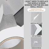 HULIANFU Window Net Anti-mosquito Mesh Sticky Wires Patch Repair Tape new Screen Window Door Mosquito Netting Patch Repair Broken Hole