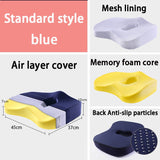 HULIANFU Memory Foam Seat Cushion Orthopedic Pillow Office Chair Cushion Lumbar Cushions Car Seat Butt Hemorrhoid Coccyx Vertebra Sets