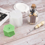 HULIANFU Round Hole Cone for DIY Silicone Mold Making Punch Tool Hand Drill Equipment Practical Gadget Punching Needle Candle Wick Tools