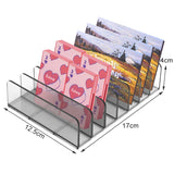 HULIANFU Makeup Blush Organizer Storage for Cosmetics Desktop Makeup Organizer 7-compartment Plastic Eye Shadow Storage Box Organizer