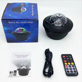 HULIANFU LED Star Galaxy Projector Starry Sky Night Light Built-in Bluetooth-Speaker For Home Bedroom Decoration Kids Valentine  Daygift