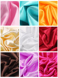 HULIANFU Satin Fabric Eight-heddle Imitation Silk Cloth 17 Colors Gift Box Lining Background Cloth Handmade DIY Accessories