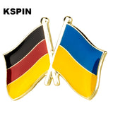 HULIANFU Ukraine flag pin lapel pin badge  Brooch Icons 1PC KS-0187