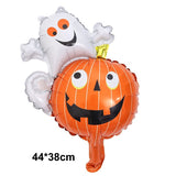 HULIANFU Large 86x165cm Skeleton Man Balloons Halloween Decorations Globos Scary Halloween Skull Ballons Halloween Party Home Decorations