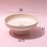 HULIANFU Nordic PP Fruit Storage Rack Removable Bottom Drainer Basket Candy Plate Home Organizer Kitchen Tool for Vegetable Food Tray