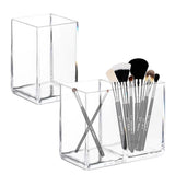 HULIANFU Makeup Blush Organizer Storage for Cosmetics Desktop Makeup Organizer 7-compartment Plastic Eye Shadow Storage Box Organizer