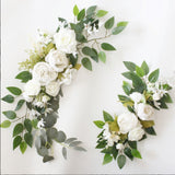 HULIANFU Metal Wedding Arch Stackable DIY Arch for Prop Supplies Decoration Easy Assembly Rose Gates Balloon Archway Arbours Party Decor