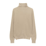 Hulianfu Winter High Quality Wwomen's Wool Sweater Solid Color High-neck Pullover Long-sleeved Knit Top