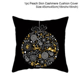 HULIANFU Merry Christmas Cushion Cover Ornaments Christmas Decoration For Home Cristmas Decor Noel Navidad New Year Gift 2023 Xmas Natal