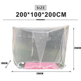 HULIANFU White Camping Mosquito Net Travel Repellent Tent Indoor Outdoor Insect Tent  4 Corner Post Canopy Hanging Bed With Storage Bag