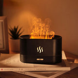 HULIANFU Portable aroma diffuser Simulation Flame USB Ultrasonic Humidifier Home Office Air Humidifier Aromatherapy Flame Lamp Difusor