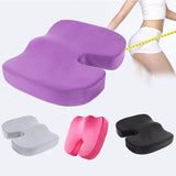 HULIANFU Travel Coccyx Seat Cushion Memory Foam U-Shaped Pillow For Chair Cushion Pad Car Office Hip Support Massage Orthopedic Pillow