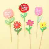 HULIANFU New Back Silk Gauze Skirt Happy Mothers Day Cake Topper Girl Birthday Cake Decoration Party Supplies Cake Decorating Tools
