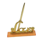 HULIANFU Wedding Reception Party Silver Guest Book Signing Pen w/ Love Sign Pen Stand Table Decor