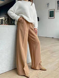 Women's Pants Female Clothing Streetwear Women High Waist Drape Premium Loose Wide Leg Pants Fashionable Temperament Wild