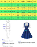 Jasambac Dresses Women Retro 3pcs Set German Bavarian Oktoberfest Costumes Tops+Dress+Apron Gothic Maid Outfit Summer Dress