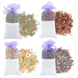 HULIANFU Natural Dried Flowers Sachet Bag Rose Jasmine Rosemary Lavender Bud Dry Flower Household Wardrobe Aromatherapy Car Air Freshener
