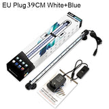 HULIANFU Waterproof LED Aquarium Lights Fish Tank Light Bar Blue/White 19/29/39/49CM Submersible Underwater Clip Lamp Aquatic Decor EU