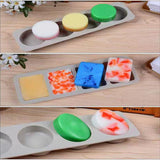 HULIANFU Silicone Soap Molds 4 with Oval Round Square Soap Molds Silicon Mold for Soap Making Soap Molds Silicone Molds for Baking