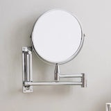 HULIANFU ORZ Bathroom Shaving Mirror Wall Cosmetic Extendable 7inch 1X3X Magnifying Double Side Rotatable Makeup Wall Mirror