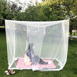 HULIANFU White Camping Mosquito Net Travel Repellent Tent Indoor Outdoor Insect Tent  4 Corner Post Canopy Hanging Bed With Storage Bag