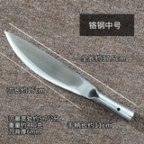 HULIANFU Stainless Steel Thickened Boning Knife Butcher Killing Pigs and Sheep Slaughter Knife Multifunctional Chef Split Skinning Knife