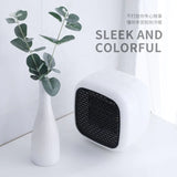 HULIANFU Mini Portable Electric Heaters Fan Room Warmer Table Office Energy Saving Hand Ceramic 800W PTC Home Hot Air Heater Radiator